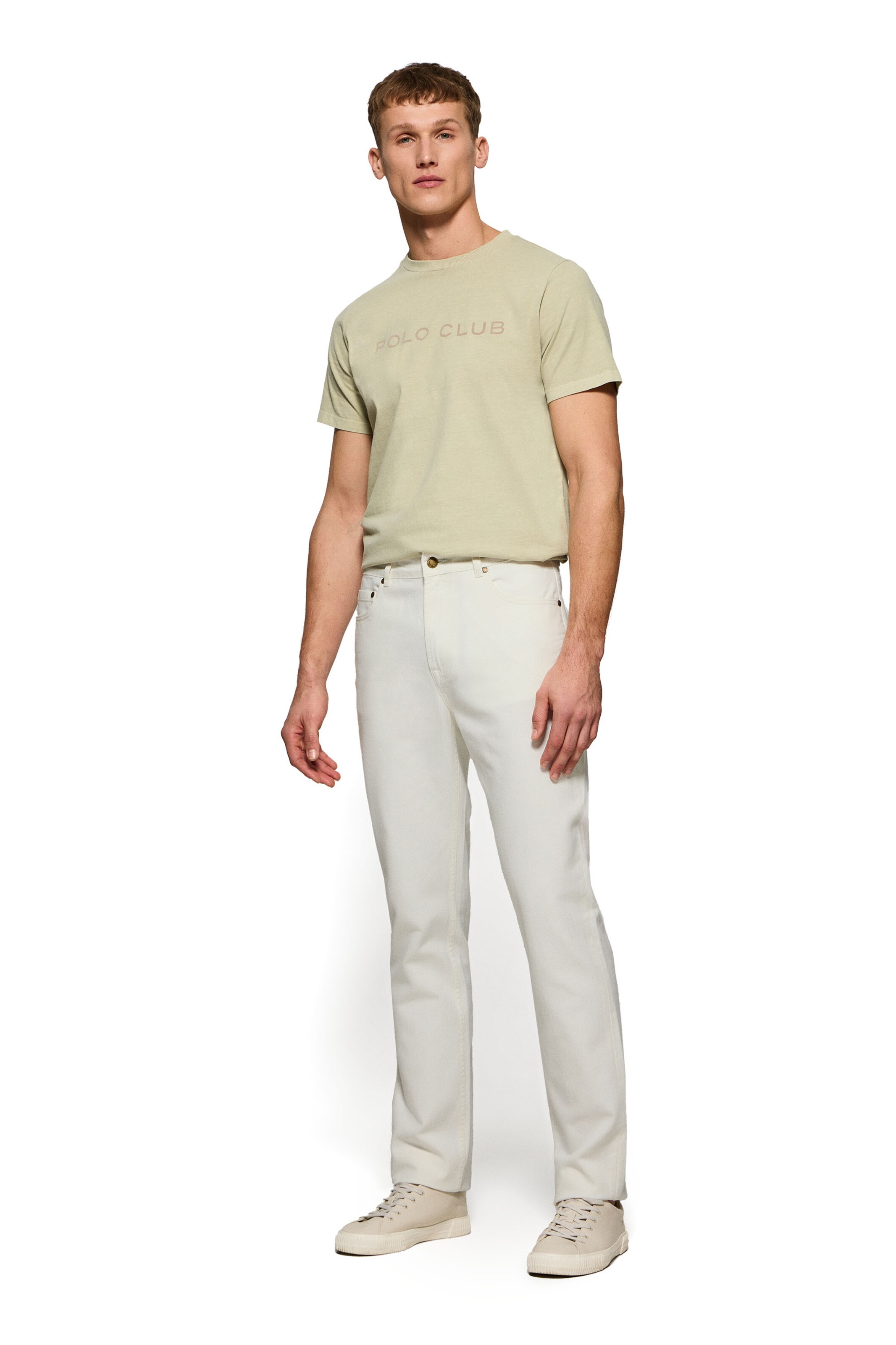 Polo Club Regular Jeans in Weiß