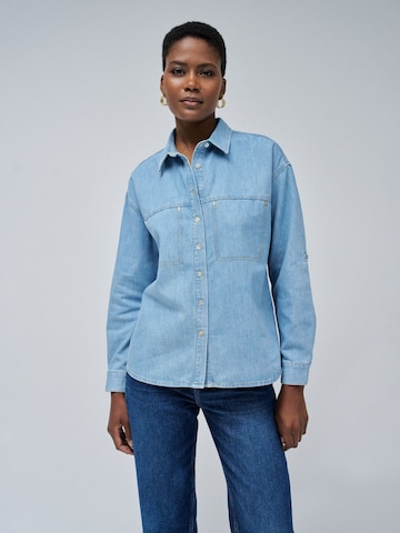 Chemisier 'Lightdenim' Salsa Jeans en bleu : devant