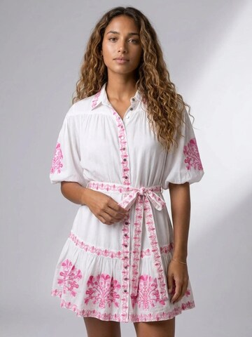Robe-chemise 'Robe Courte Alessia' Miss June en rose : devant