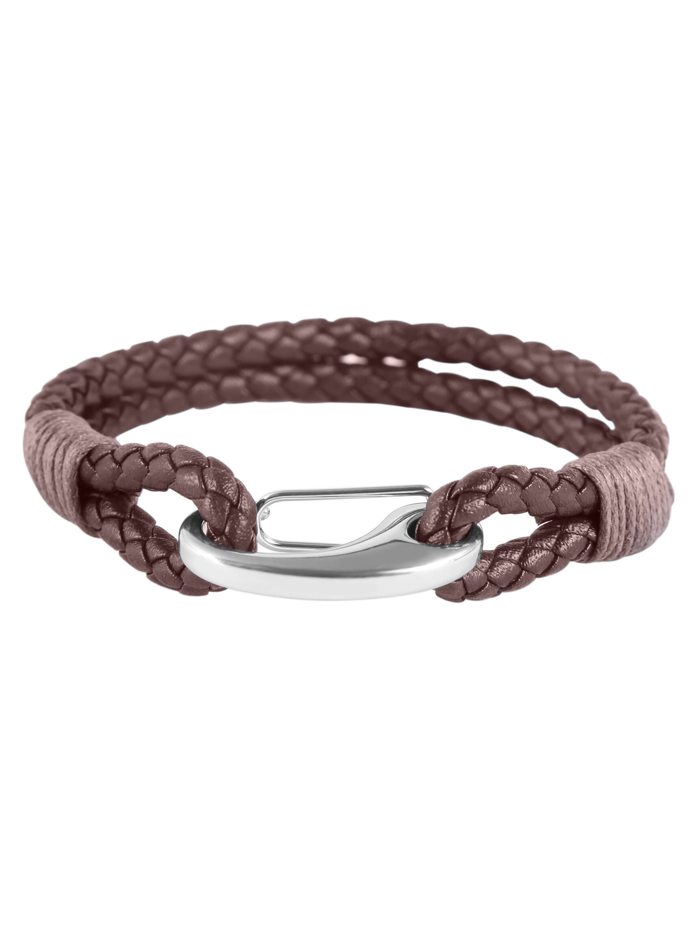 Akzent Bracelet 'Jadal, langlebig' in Brown: front