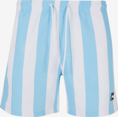 Urban Classics Shorts de bain en bleu clair / blanc, Vue avec produit