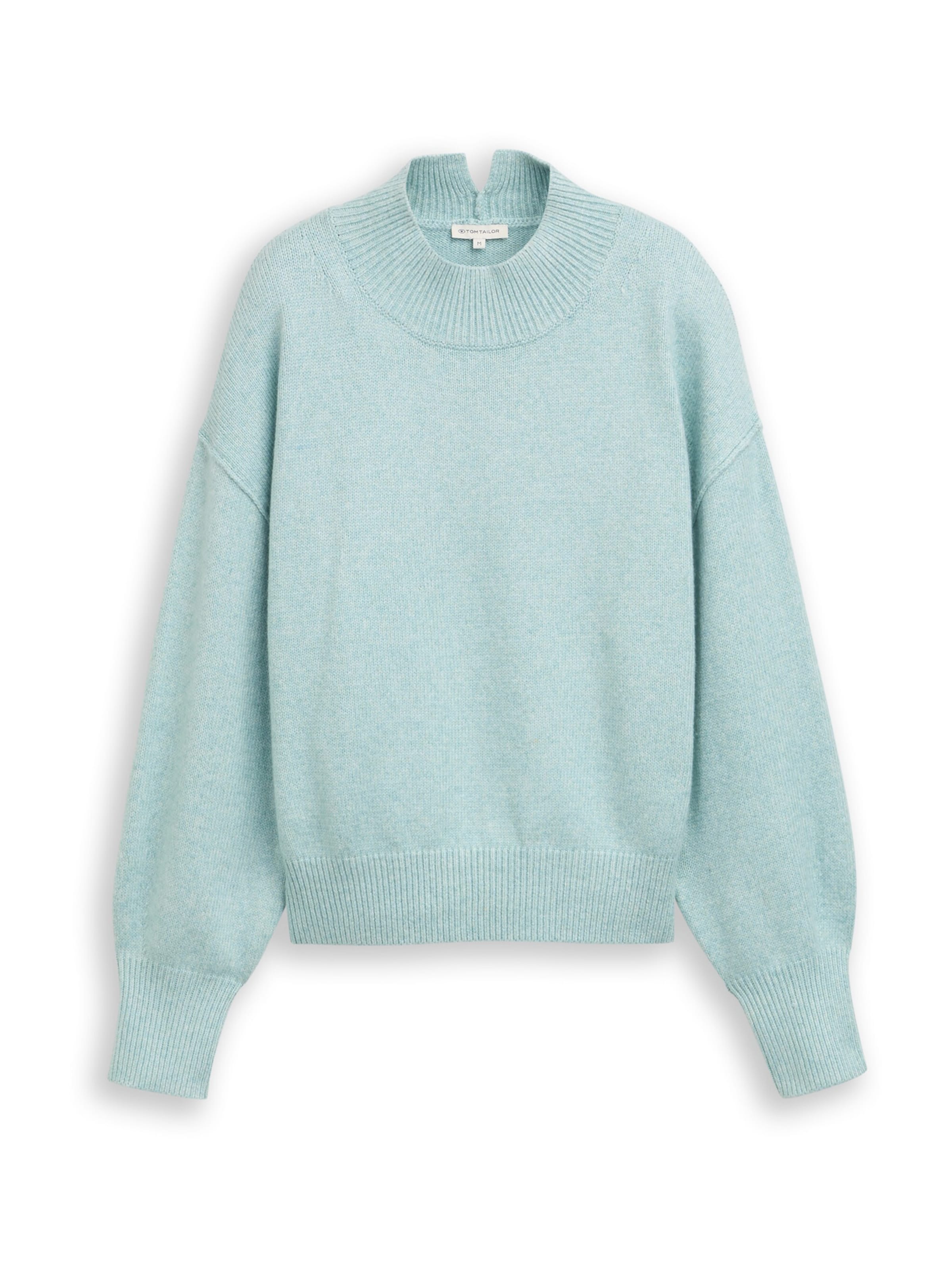 zaļš TOM TAILOR Džemperis: no priekšpuses