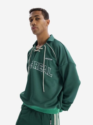 Giesto Sweatshirt in Groen: voorkant