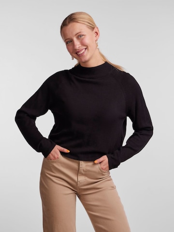 PIECES Пуловер 'Adinna' в черно: отпред