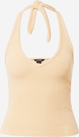 Monki Top in Beige: voorkant