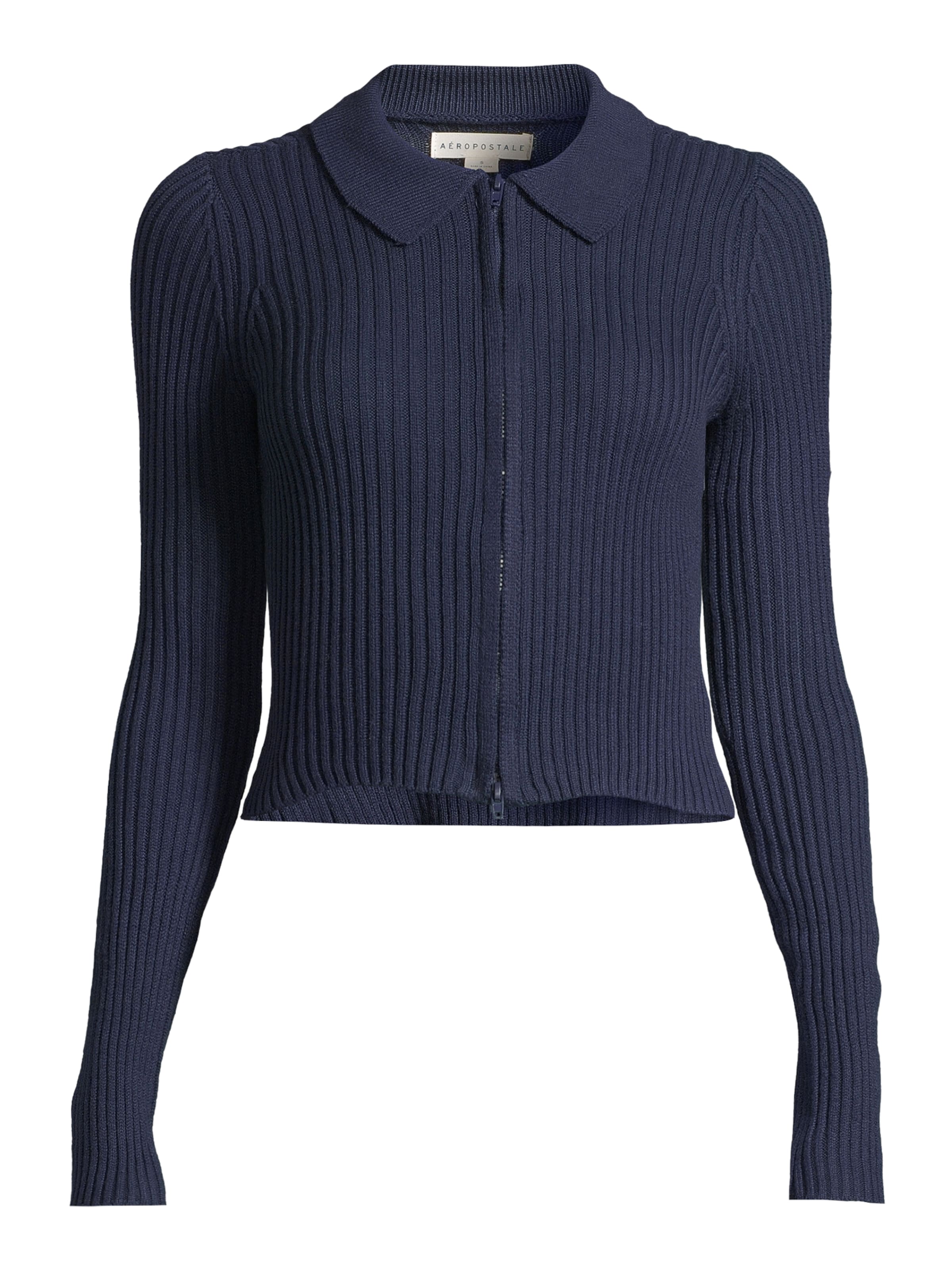 AÉROPOSTALE Вязаная кофта в Синий: спереди