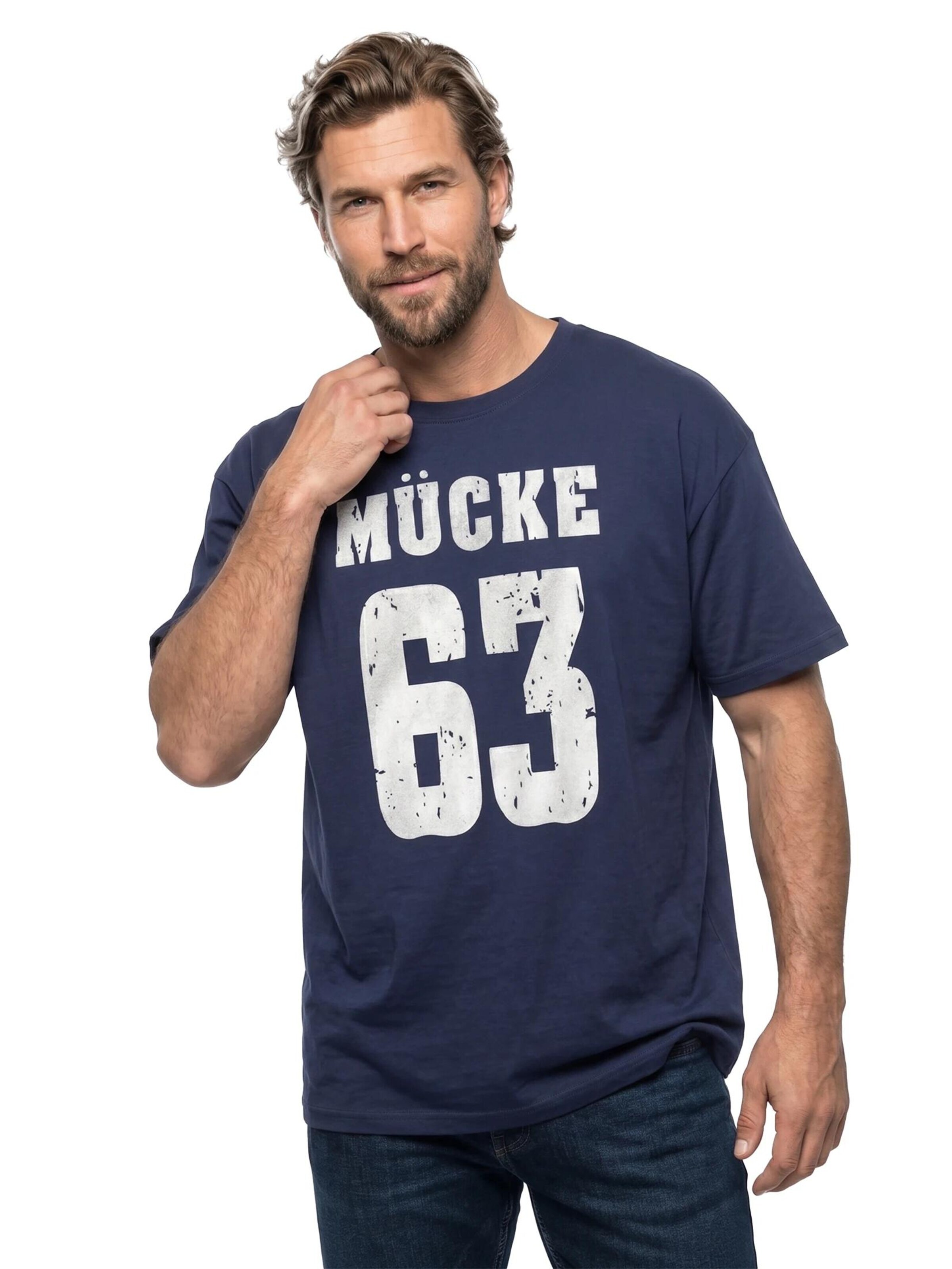 MAKAYA Shirt 'Mücke 63' in Blue