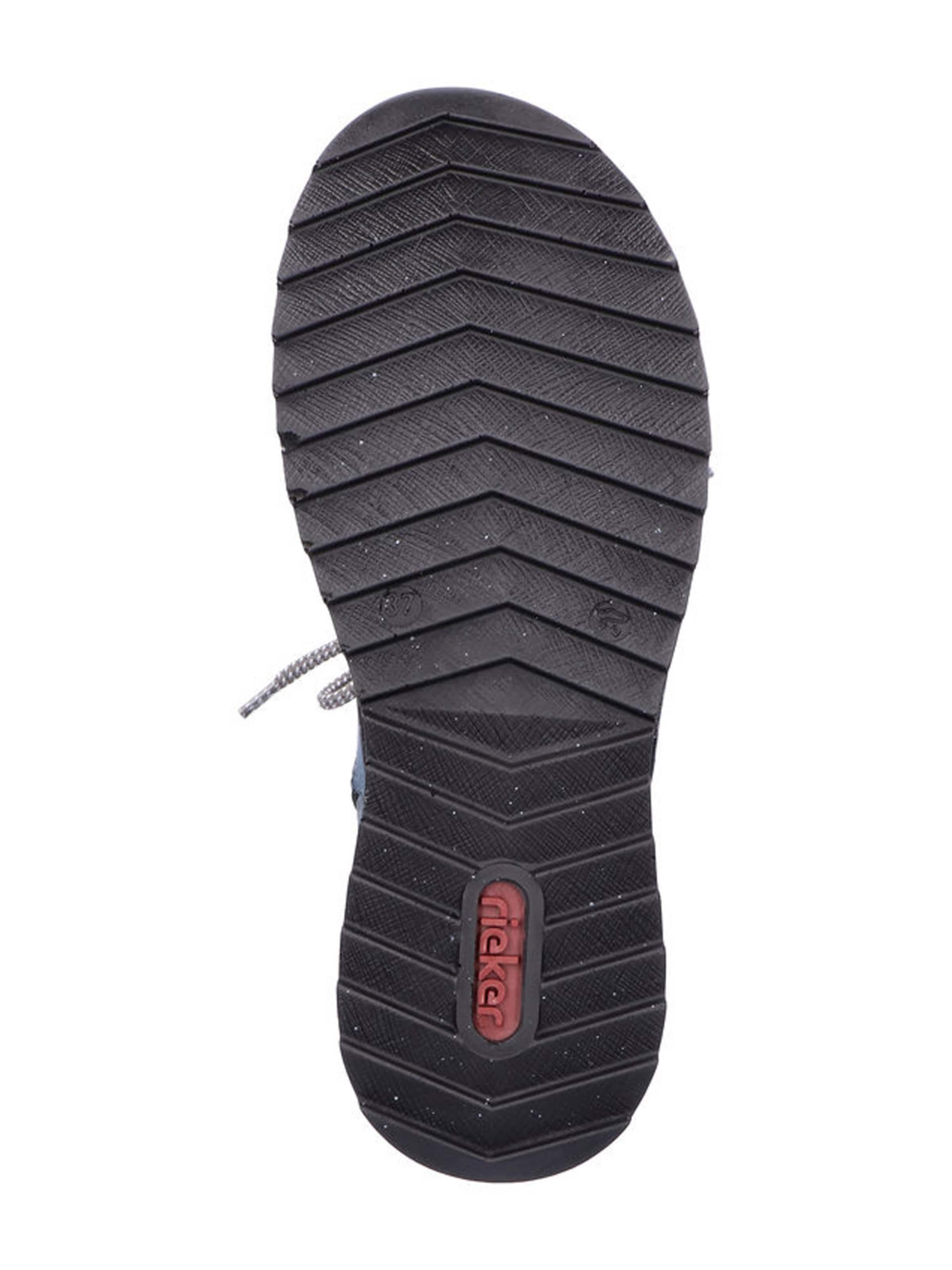 Rieker Ниски ботуши с връзки в синьо