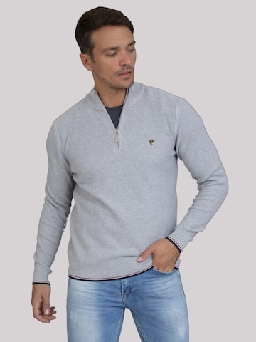Sir Raymond Tailor Sweater 'Pulse' in Grey: front