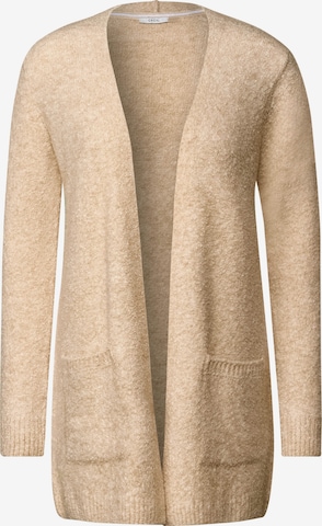 CECIL Gebreid vest in Beige: voorkant