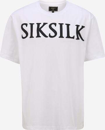 SikSilk Shirt in White: front