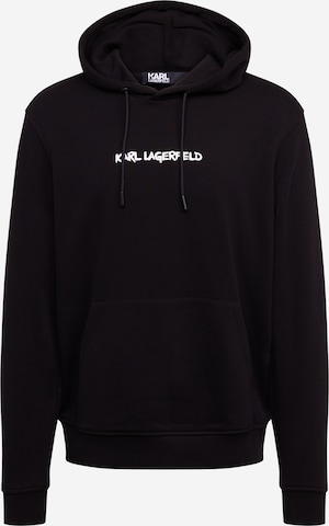 Sweat-shirt Karl Lagerfeld en noir : devant