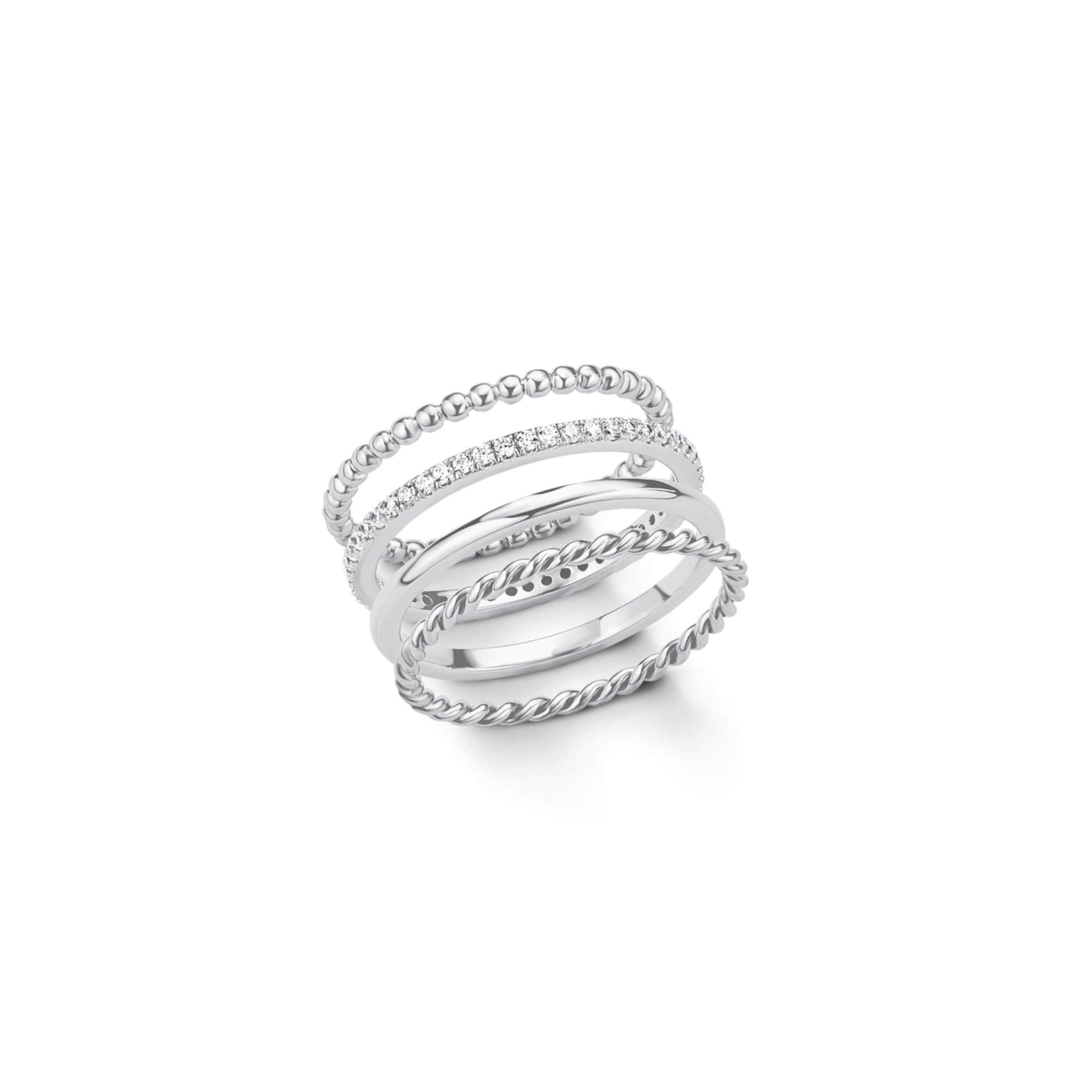 s.Oliver Ring in Silver: front