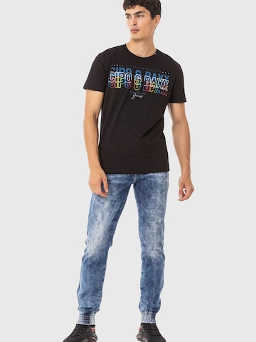 CIPO & BAXX Regular Jeans in Blauw: voorkant