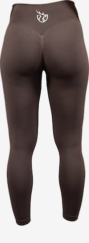 Strammer Max Performance Leggings 'Scrunch' in Brown: front
