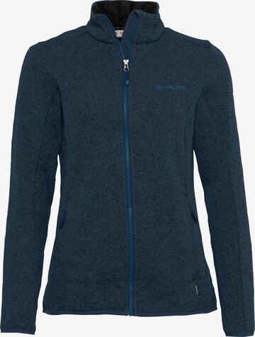 VAUDE Functionele fleece jas 'W Rienza J IV' in Blauw: voorkant