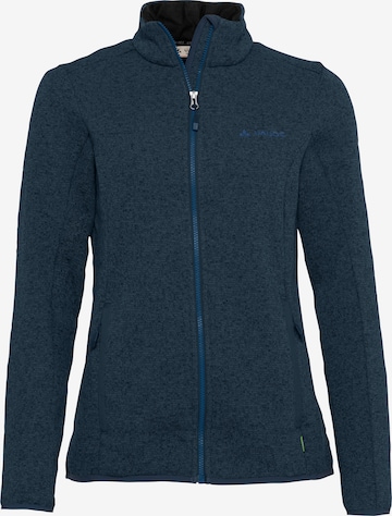 VAUDE Functionele fleece jas 'W Rienza J IV' in Blauw: voorkant