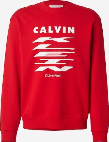 raudona Calvin Klein Jeans Megztinis be užsegimo: priekis