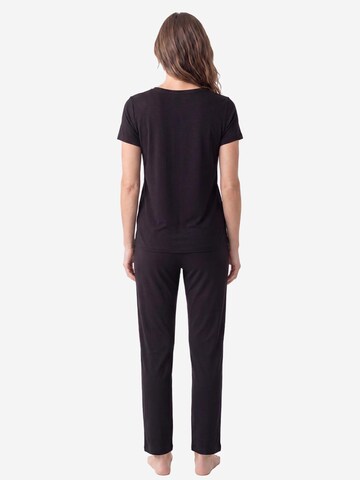 SCHIESSER Pyjama 'Mix & Relax'‌‌‌‌‌‌ in Schwarz