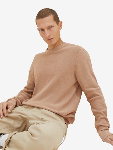 TOM TAILOR Pullover in Braun