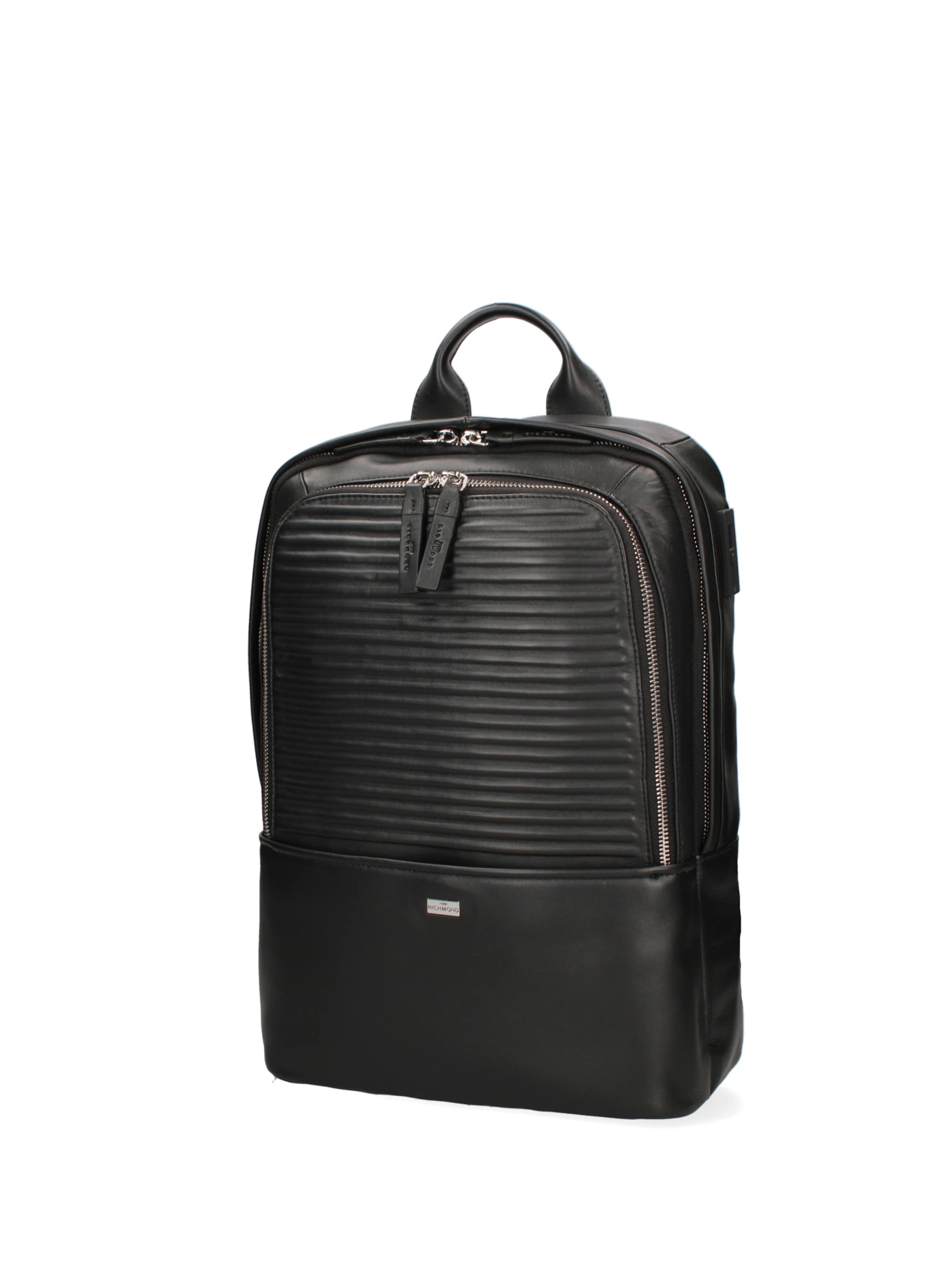 John Richmond Backpack in Black: front