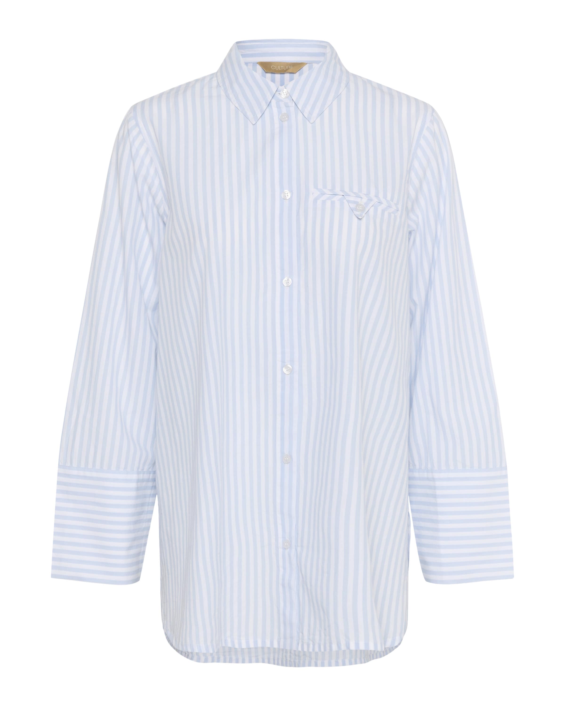 Chemisier 'Beha' CULTURE en bleu : devant