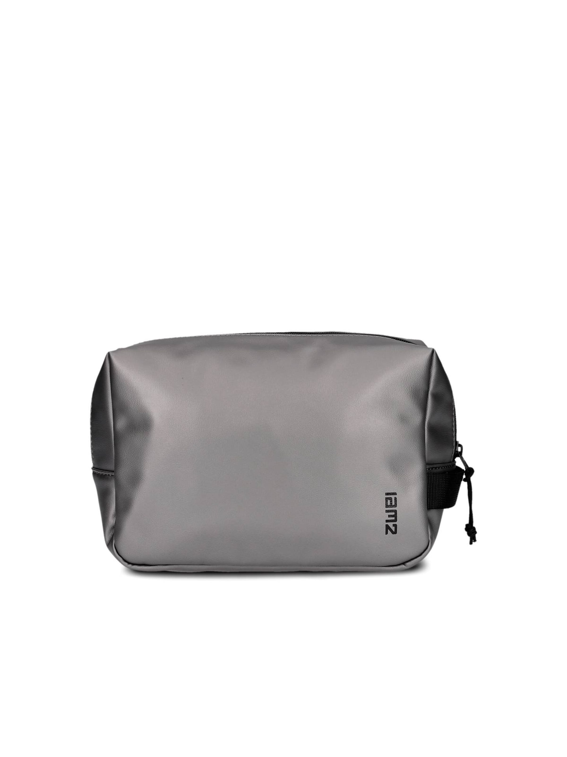 ZWEI Kulturtasche‌‌ in Silber: Vorderseite