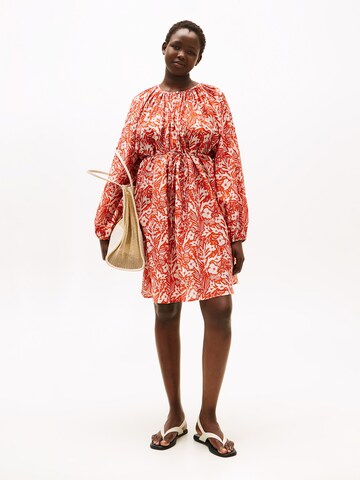 Robe Tommy Hilfiger Curve en orange : devant