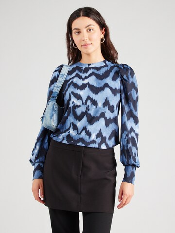 Tricou 'VYA-LS18' de la SISTERS POINT pe albastru: față