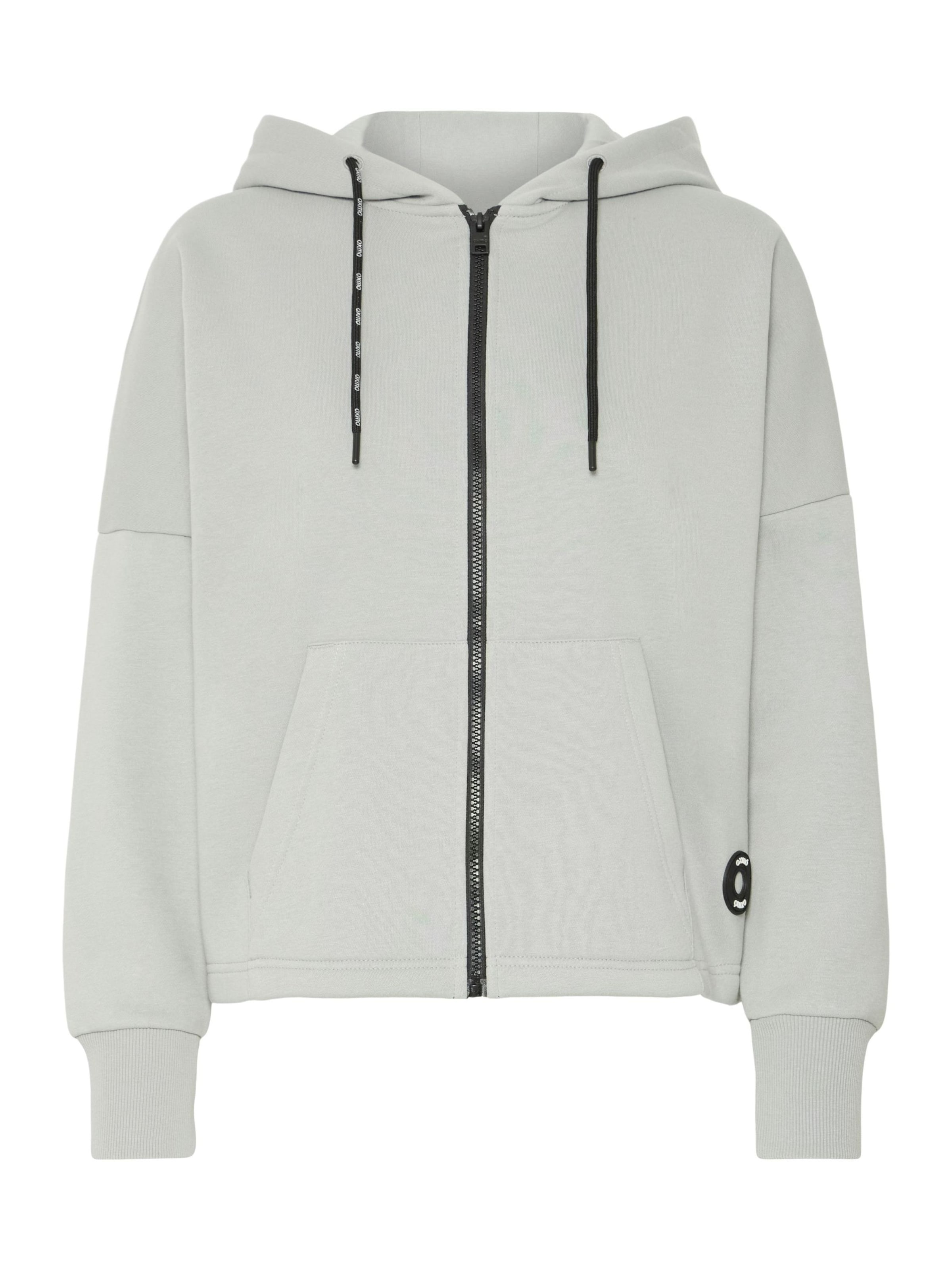 Oxmo - Casaco em moletão 'Sanice' em cinzento: frente