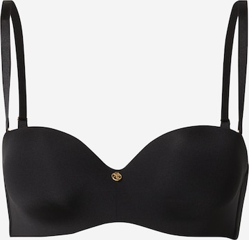 ESOTIQ Balconette Bra in Black: front