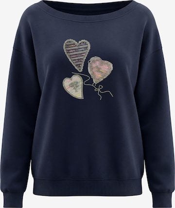 Sweat-shirt MYMO en bleu : devant