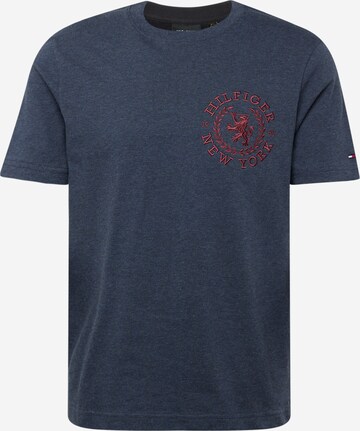 T-Shirt 'ICON CREST' TOMMY HILFIGER en bleu : devant