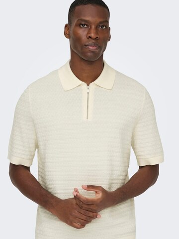 Pullover 'ONSMenu' di Only & Sons in bianco