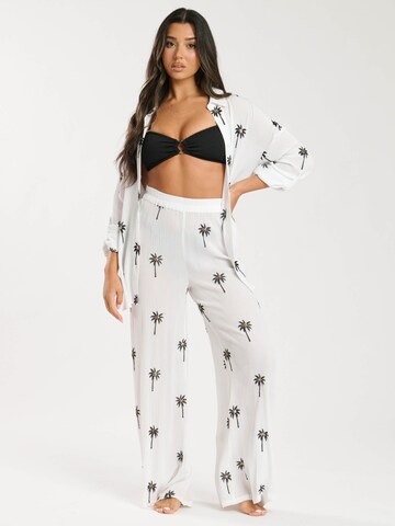 Loosefit Pantalon South Beach en blanc