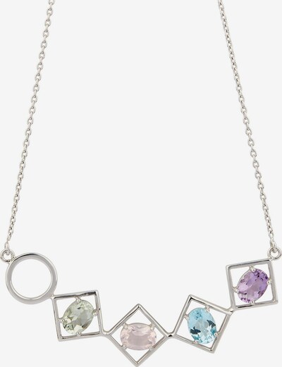 Carolin Stone Kette in blau / lila / silber, Produktansicht