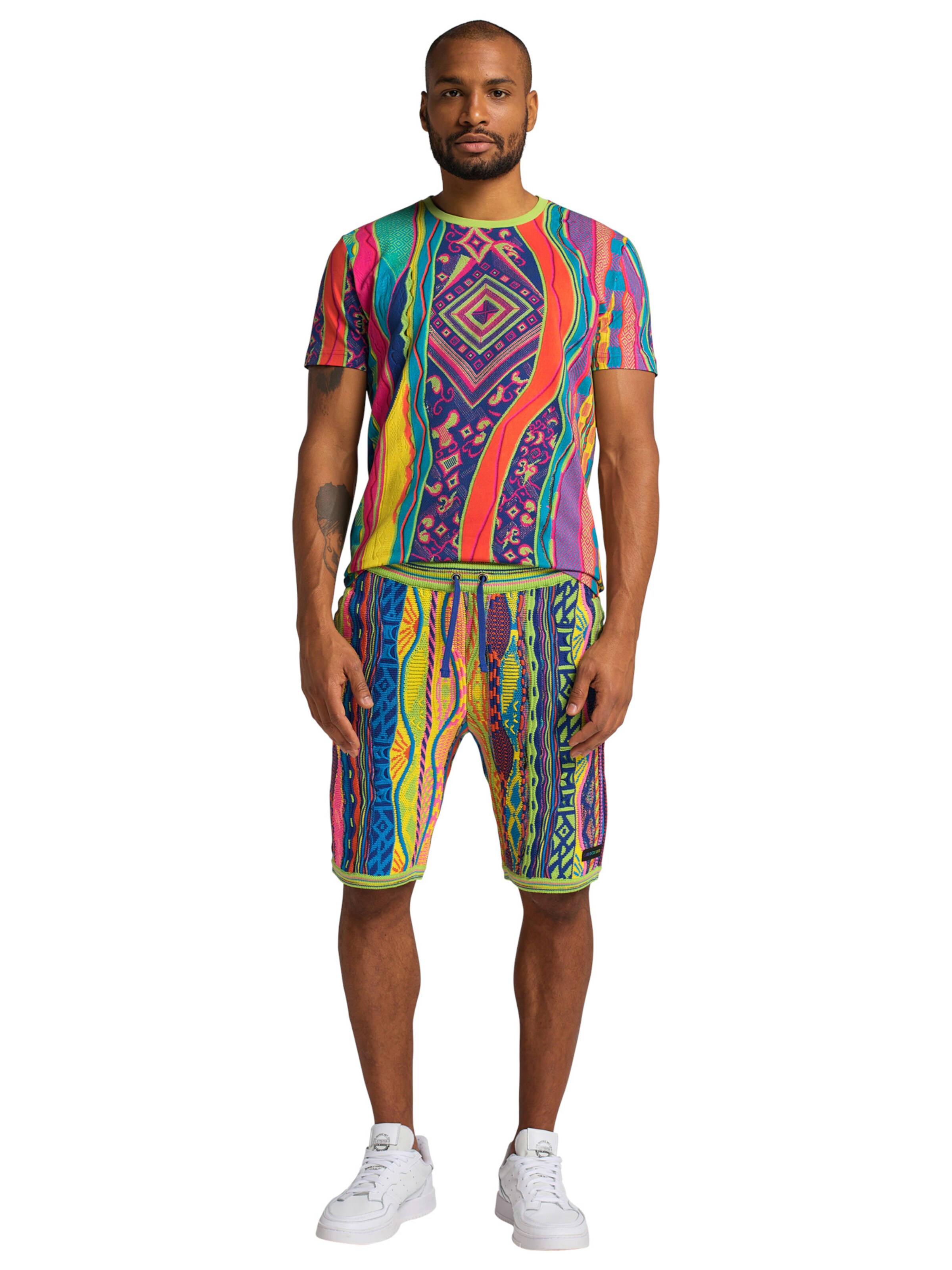 Carlo Colucci Regular Pants 'Cucuzza' in Mixed colors