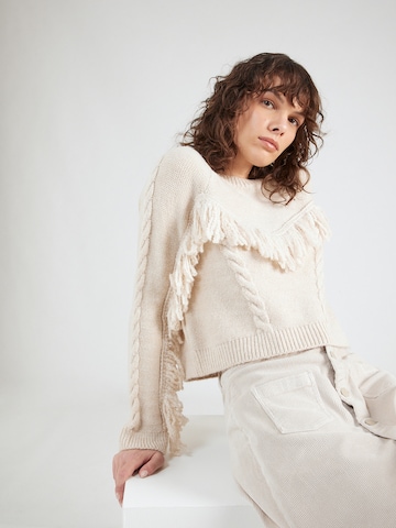 Pull-over 'MARGINA' ONLY en beige : devant