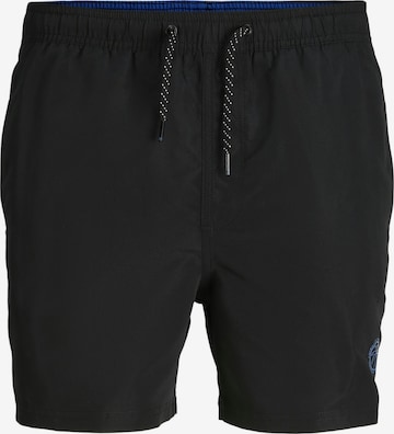 JACK & JONES Zwemshorts 'Fiji' in Zwart: voorkant