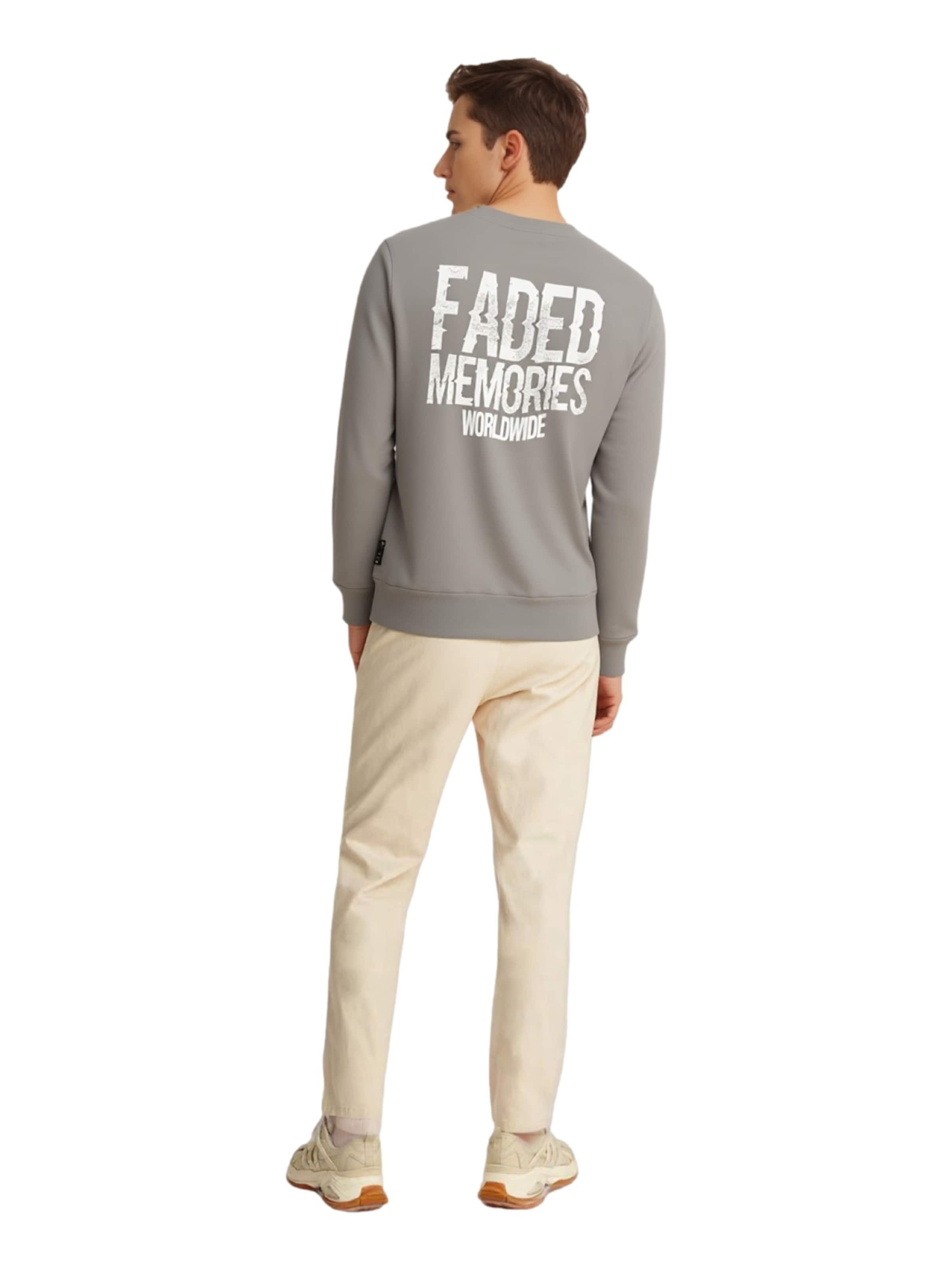 Key Largo Sweatshirt 'Faded Memories' i grå