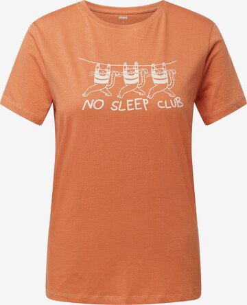 Mavi Shirt 'NO SLEEP CLUB' in Orange: front