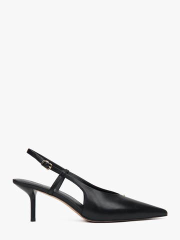 Estro Slingback pumps '026-3' i svart: framsida