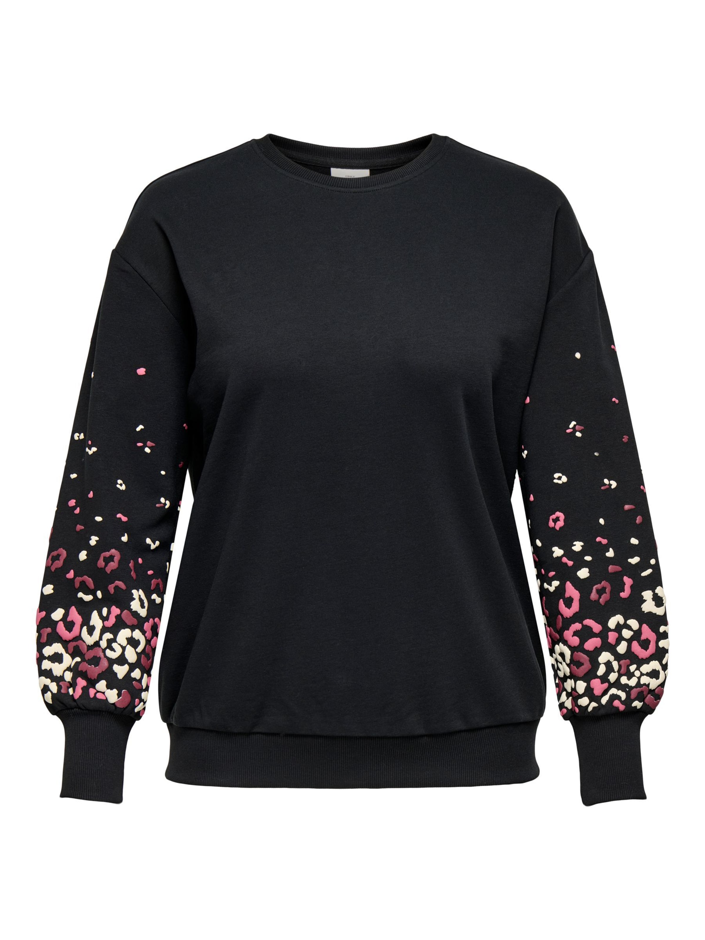 ONLY Carmakoma Majica 'CARBrooke' | črna barva: sprednja stran