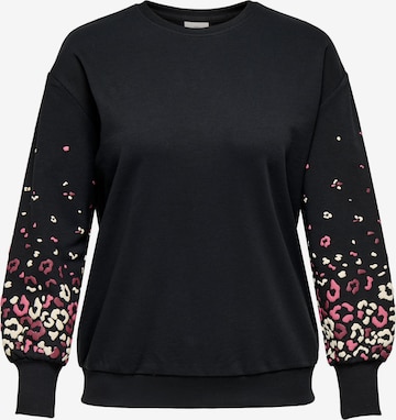 melns ONLY Carmakoma Sportisks džemperis 'CARBrooke': no priekšpuses