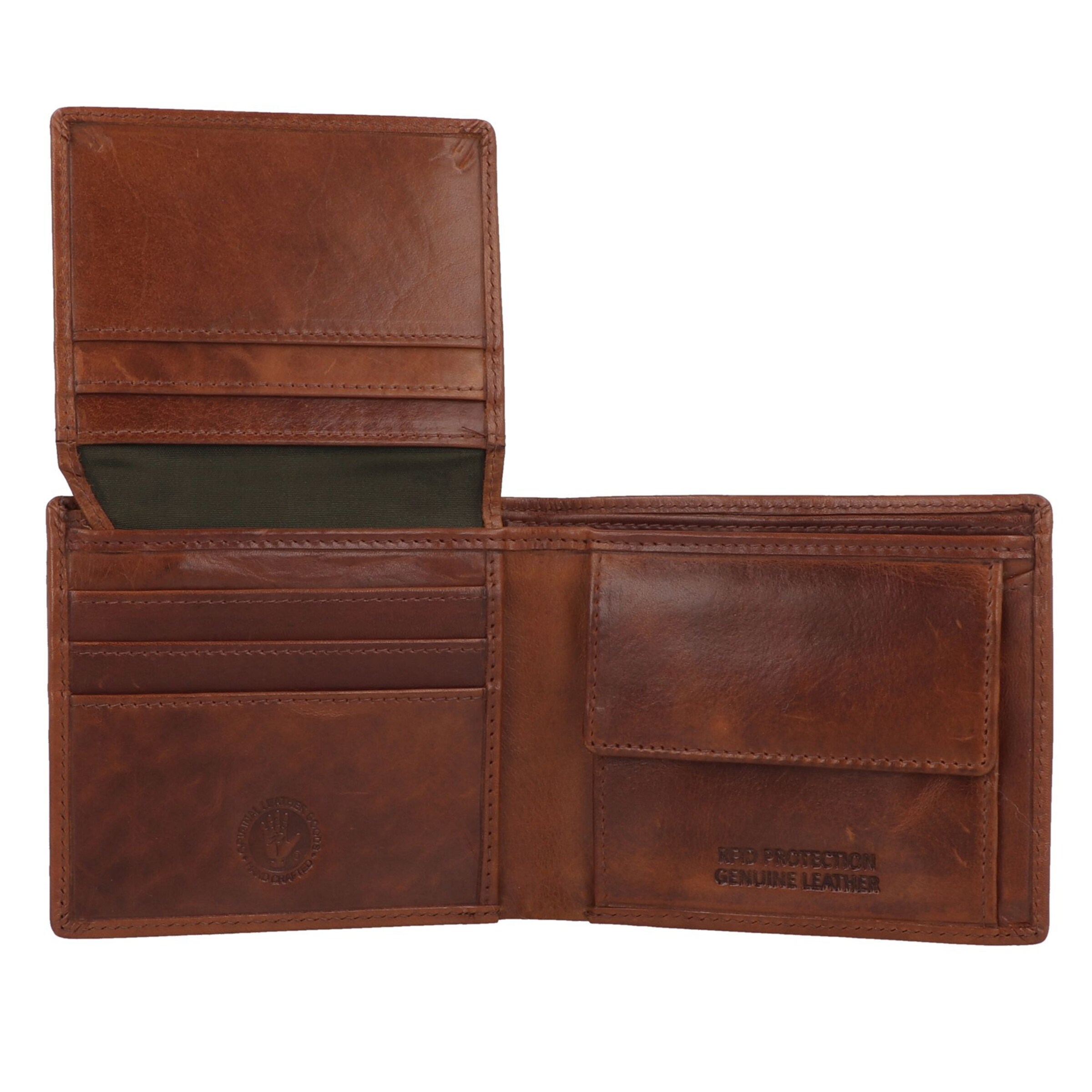 GREENBURRY Portemonnee 'Newport' in Bruin