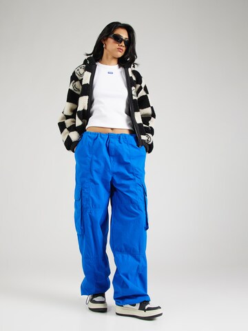 Tapered Pantaloni cargo 'Hafison' di HUGO in blu
