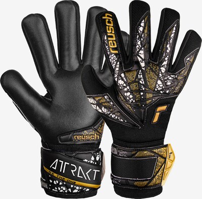 REUSCH Sporthandschuhe 'Attrakt Silver NC' in gelb / schwarz / weiß, Produktansicht