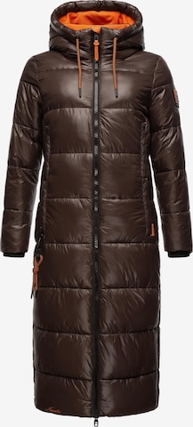 Manteau d’hiver 'Schmuseengel' NAVAHOO en marron : devant