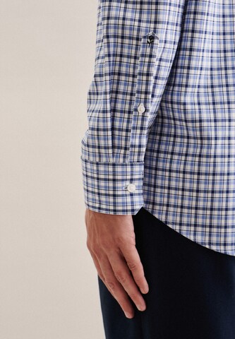 SEIDENSTICKER Regular fit Overhemd 'Smart Essentials' in Blauw