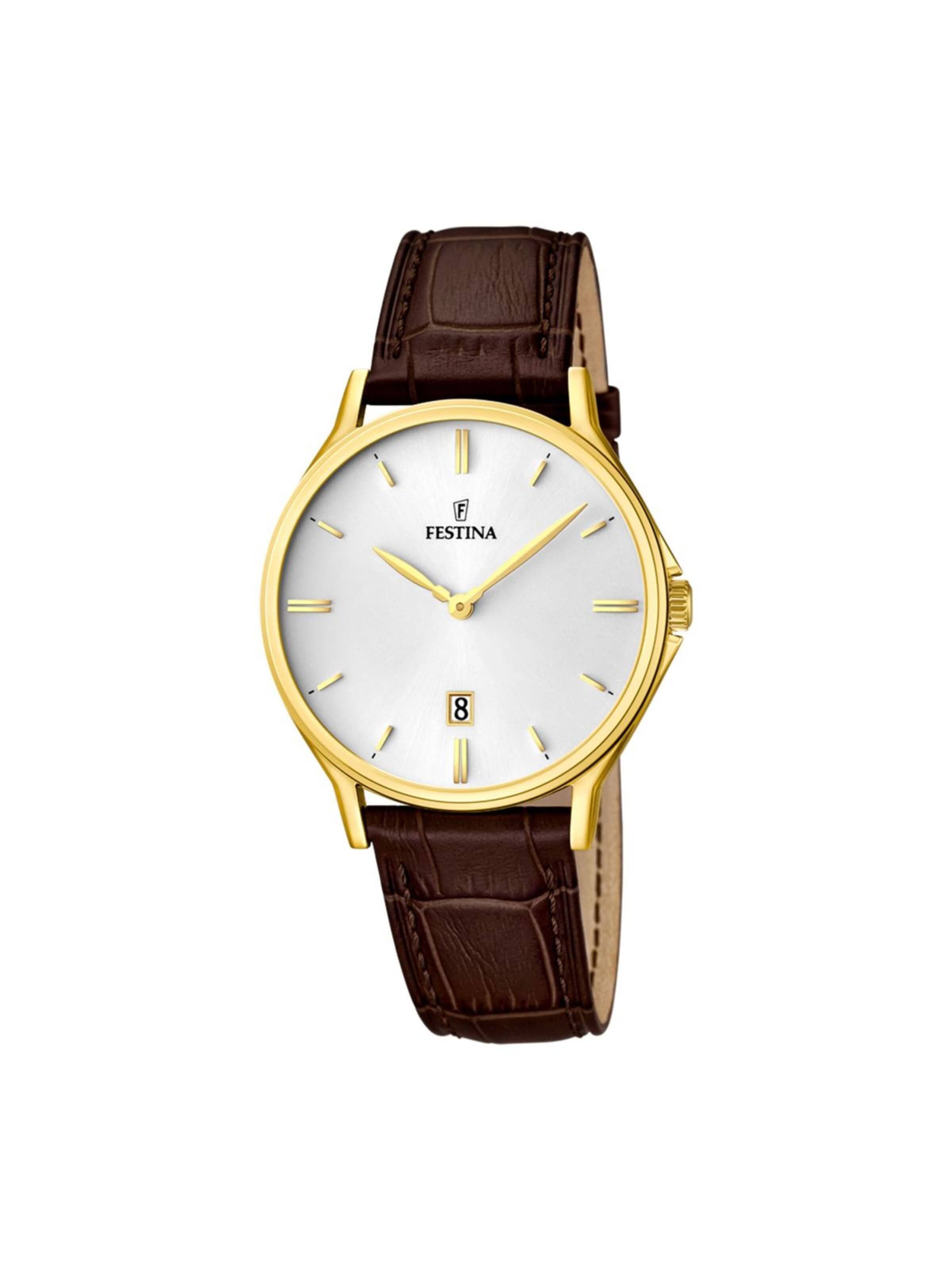 Montre à affichage analogique FESTINA en blanc : devant